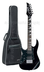zur Detailansicht Linkshänder Kinder E-Gitarre 3/4  IBANEZ GRGM21L MIKRO Schwarz - Auch als Reisegitarre geeignet