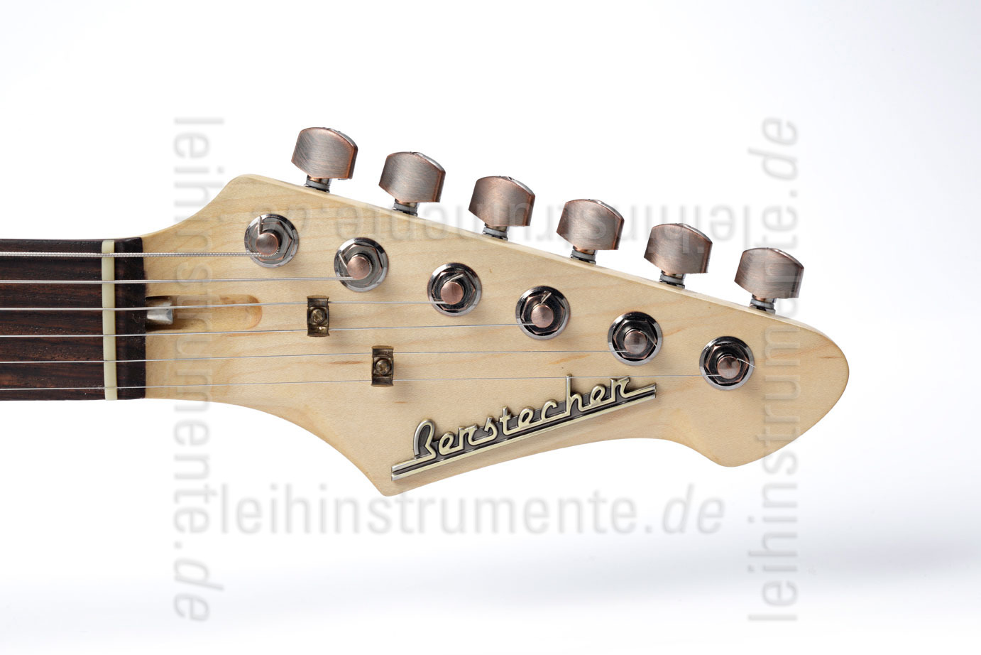 zur Artikelbeschreibung / Preis E-Gitarre BERSTECHER Deluxe Vintage (Hot B) - Black / Floral Brown + Koffer - made in Germany