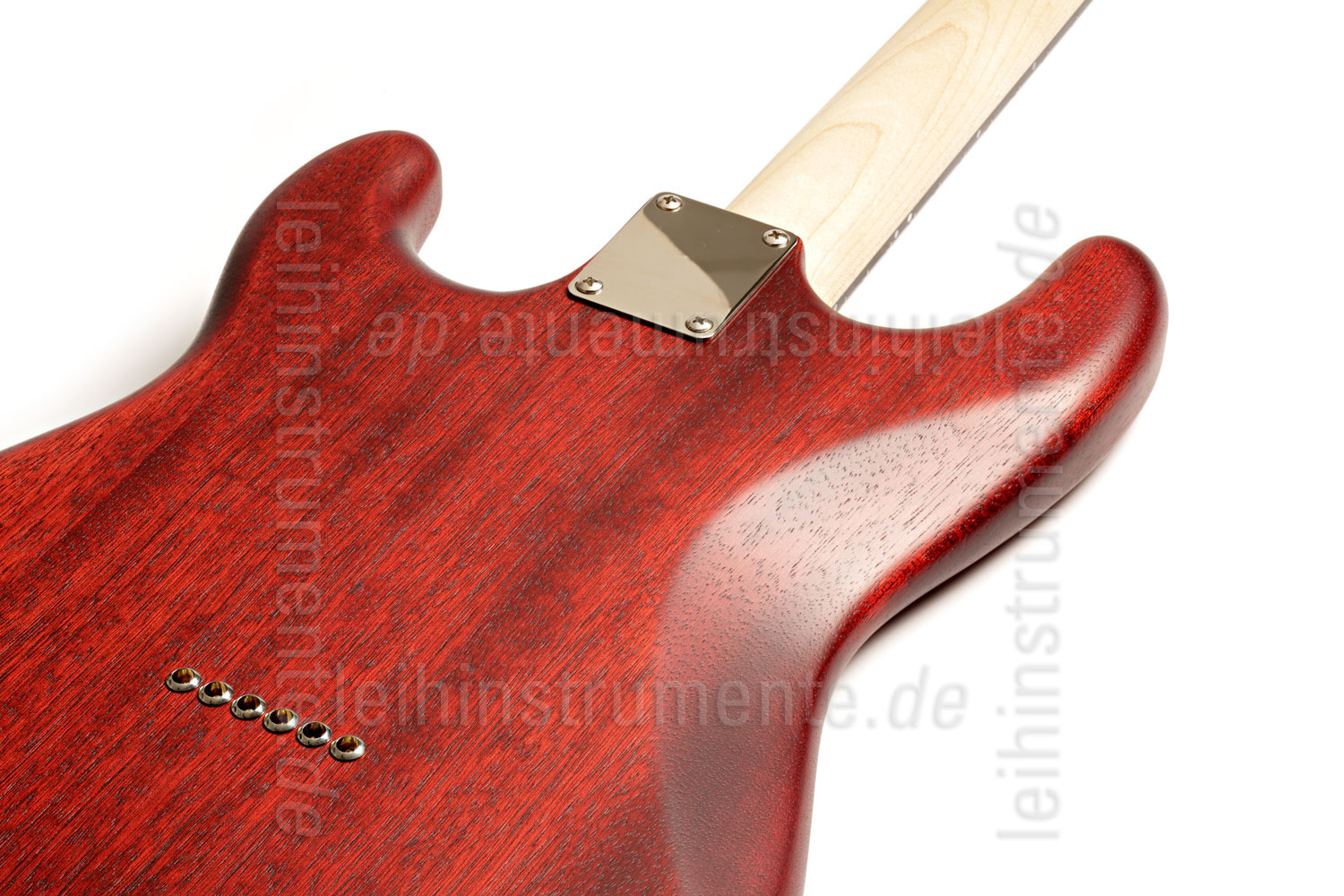 zur Artikelbeschreibung / Preis E-Gitarre BERSTECHER Deluxe - Black Cherry / Black Sparkle + Koffer - made in Germany
