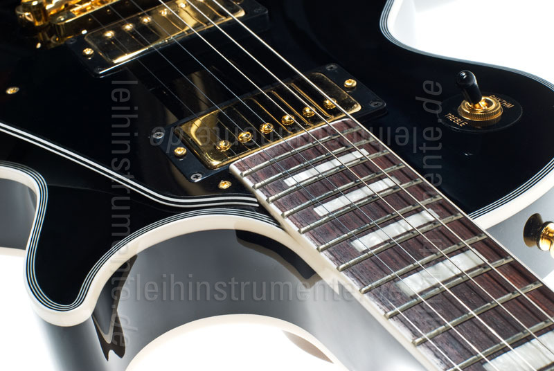 zur Artikelbeschreibung / Preis E-Gitarre BURNY RLC 55 BLK BLACK