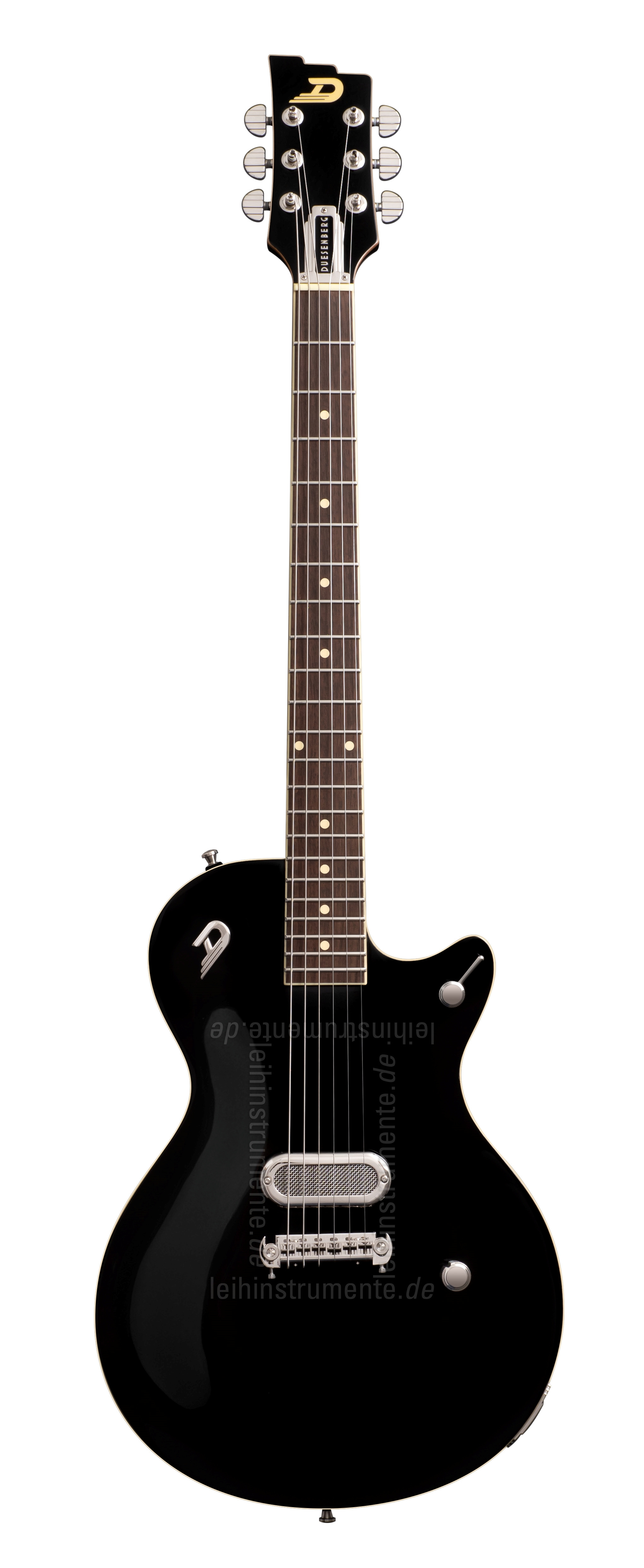 zur Artikelbeschreibung / Preis E-Gitarre DUESENBERG The Senior - Black + Custom Line Bag