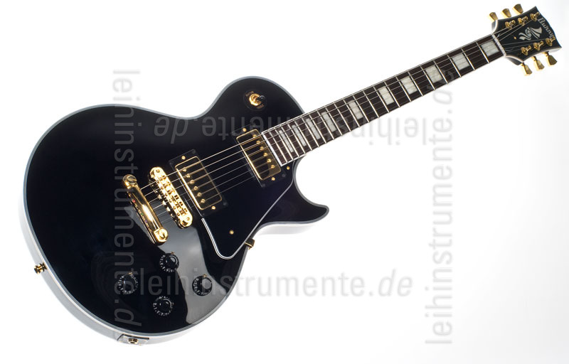 zur Artikelbeschreibung / Preis E-Gitarre BURNY RLC 55 BLK BLACK