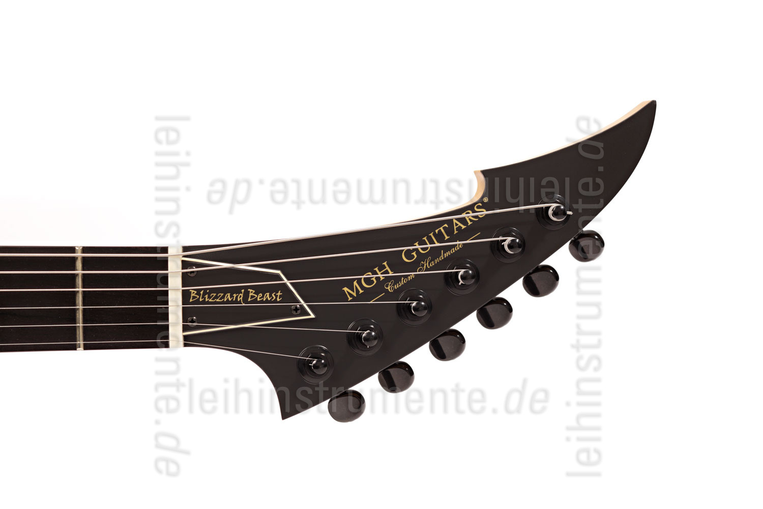 zur Artikelbeschreibung / Preis E-Gitarre MGH GUITARS Blizzard Beast Deluxe - green amber burst + Softcase - made in Germany
