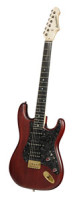 E-Gitarre BERSTECHER Deluxe Vintage (Hot B) - Black Cherry / Floral Black + Koffer - made in Germany