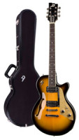 E-Gitarre DUESENBERG STARPLAYER TV - Two Tone Sunburst - Stop Tailpiece + Custom Line Case