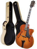 Vollresonanz Jazz-Gitarre HÖFNER CHANCELLOR HC-V-0 Gold Label + Koffer - Schellack - vollmassiv
