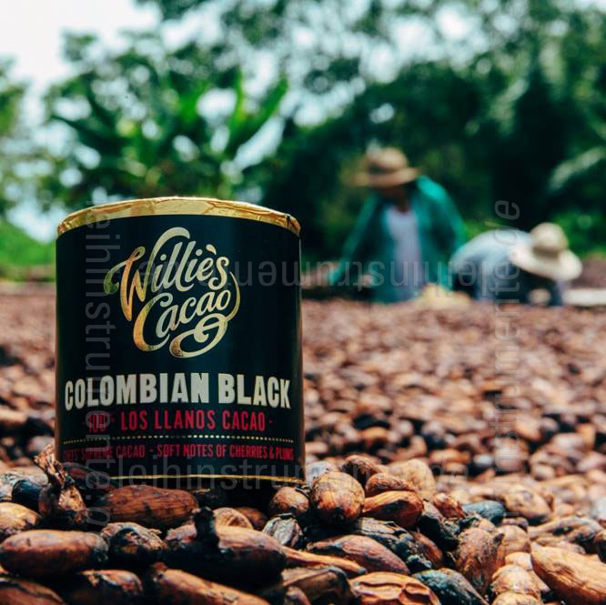 zur Artikelbeschreibung / Preis Willie`s Kakao 100% - COLOMBIAN BLACK - LOS LLANOS - 180g Block zum Raspeln