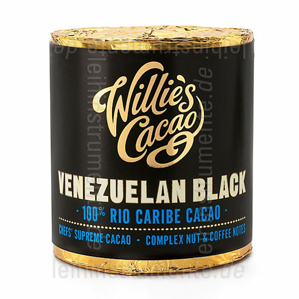 zur Artikelbeschreibung / Preis Willie`s Kakao 100% - VENEZUELAN BLACK - RIO CARIBE - 180g Block zum Raspeln