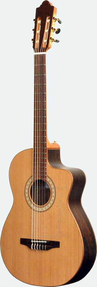 Spanische Crossover-Konzertgitarre CAMPS CW1 - massive Zedern Decke ...