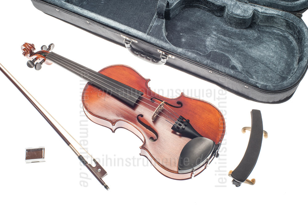 zur Artikelbeschreibung / Preis 4/4 Violine - GASPARINI MODELL PRIMO - Komplettset - vollmassiv + Schulterstütze