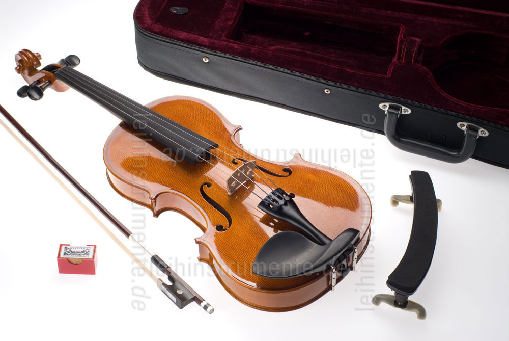 zur Artikelbeschreibung / Preis 4/4 Violine - HÖFNER MODELL 2  - Komplettset - vollmassiv + Schulterstütze