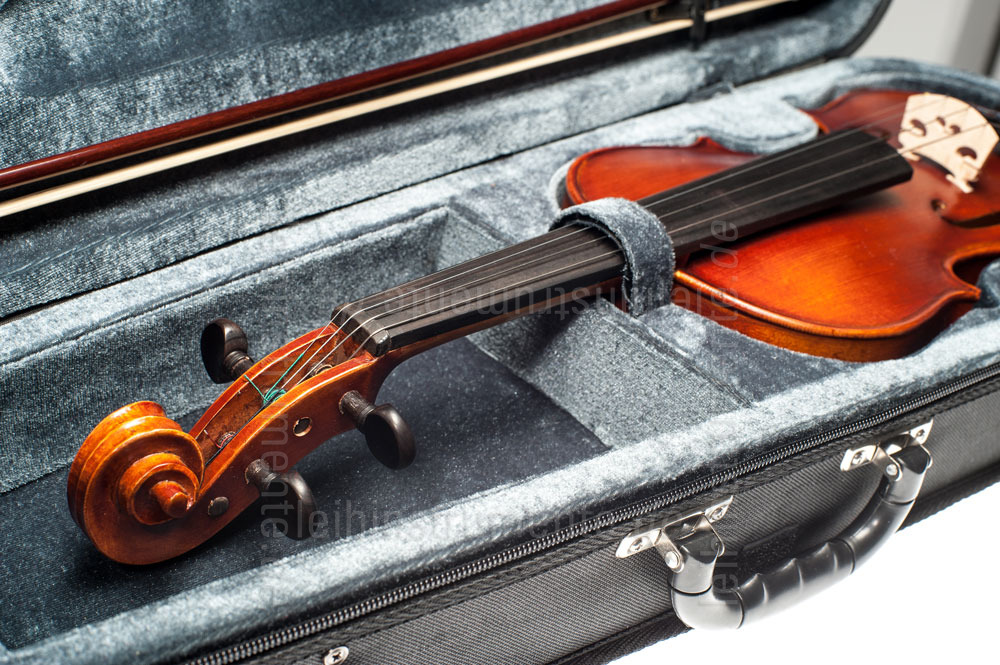 zur Artikelbeschreibung / Preis 4/4 Violine - GASPARINI MODELL PRIMO - Komplettset - vollmassiv + Schulterstütze