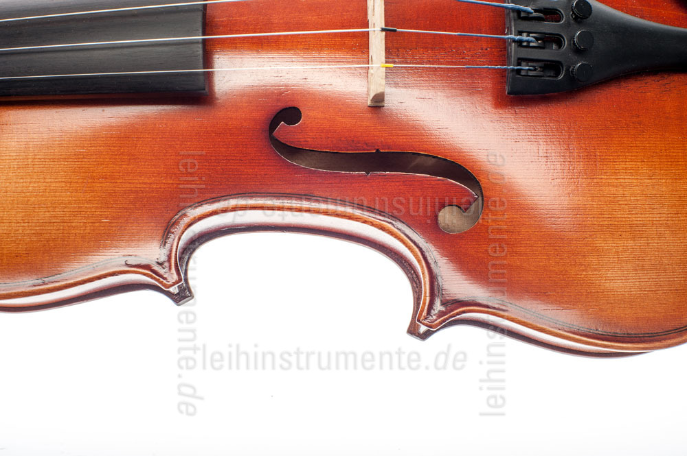 zur Artikelbeschreibung / Preis 4/4 Linkshänder Geige - GASPARINI MODELL PRIMO - Komplettset - vollmassiv + Schulterkissen