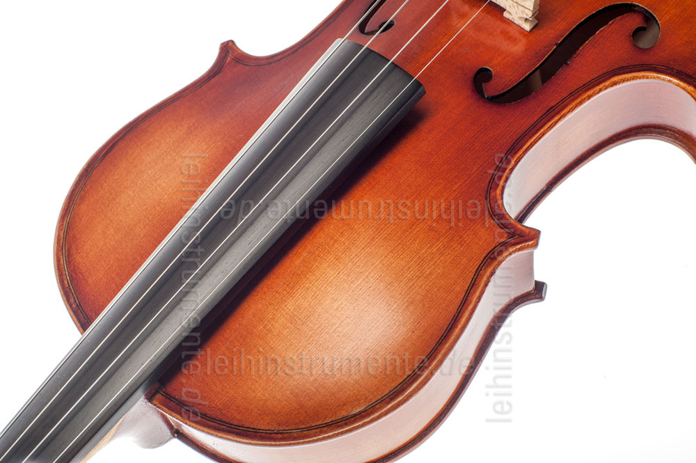 zur Artikelbeschreibung / Preis 4/4 Linkshänder Geige - GASPARINI MODELL PRIMO - Komplettset - vollmassiv + Schulterkissen