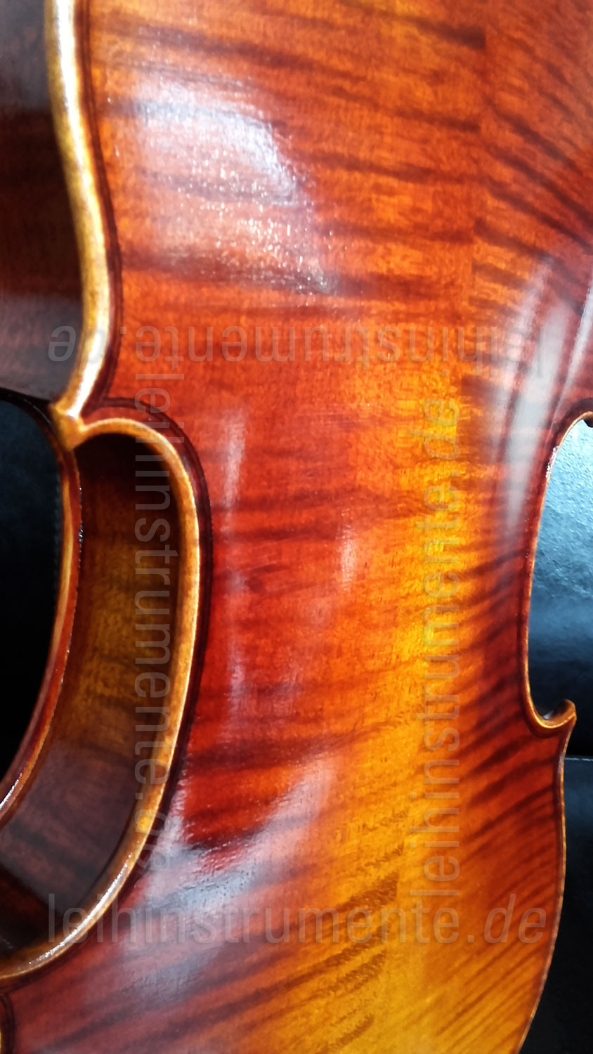 zur Artikelbeschreibung / Preis 4/4 Linkshänder Geige - GASPARINI MODELL ORCHESTRA - Komplettset - vollmassiv + Schulterkissen