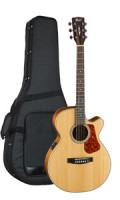 Western-Gitarre CORT LUCE 100F NS - Super Folk - Tonabnehmer - Cutaway - massive Fichtendecke