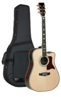 Western-Gitarre TANGLEWOOD TW1000/C E - Sundance Series -  Fishman Presys Plus EQ - Cutaway - massive Decke