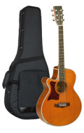 Western-Gitarre TANGLEWOOD TW45/NS E LH - Sundance Series - Fishman Presys Plus EQ - Super Folk - Cutaway - Linkshänder Version